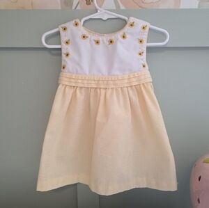 Samara Short Vintage style tunic dress sunflower sunflowers spring summer 3t